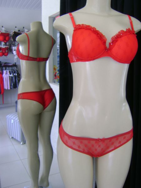 Conjunto de renda c/ strass